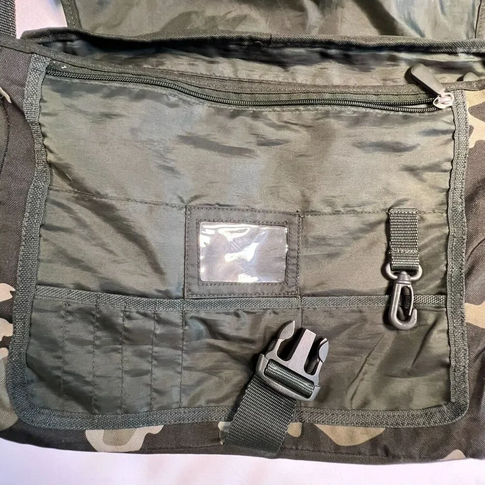 Pottery Barn Teen Gear Up Messenger Book Bag Camouflage Back To School Military